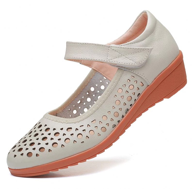 Adoracion Loafers Til Kvinder - Beige Hul