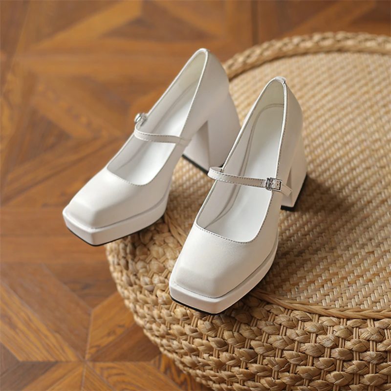 Agathe Dame Pumps Sko - Hvid