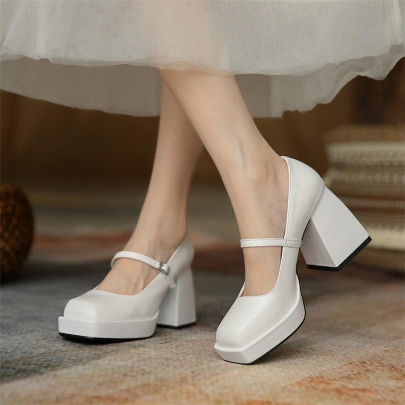 Agathe Dame Pumps Sko - Hvid