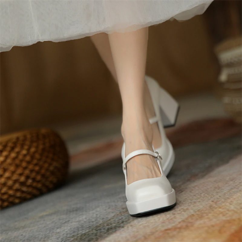 Agathe Dame Pumps Sko - Hvid