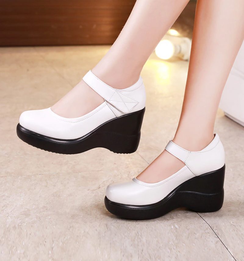 Agustina Platform Wedges-sko Til Kvinder - Sort