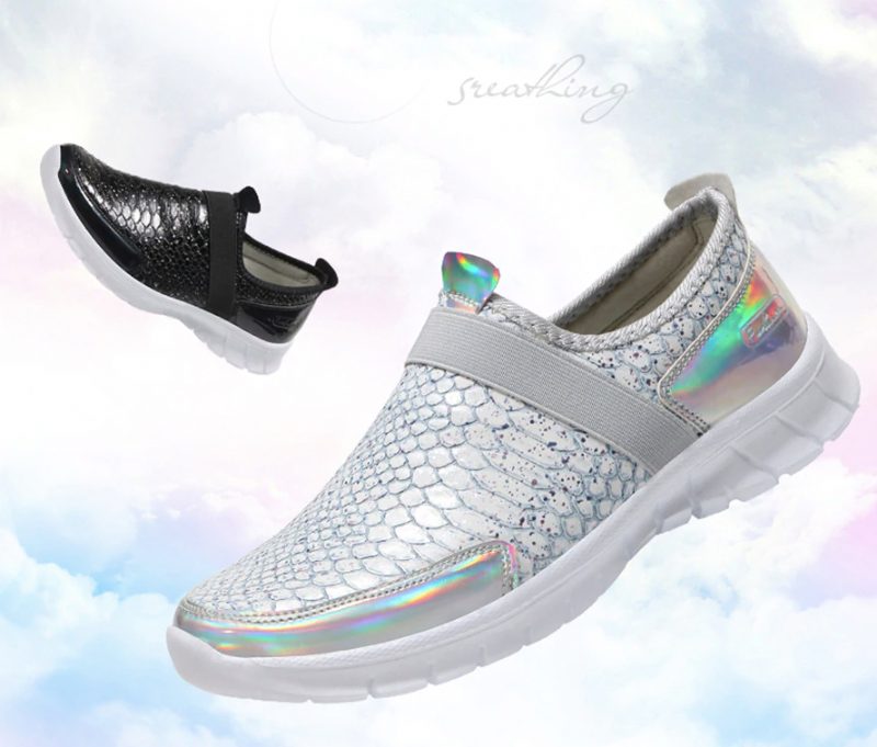 Aina Slip-on Sko Til Kvinder - Sølv