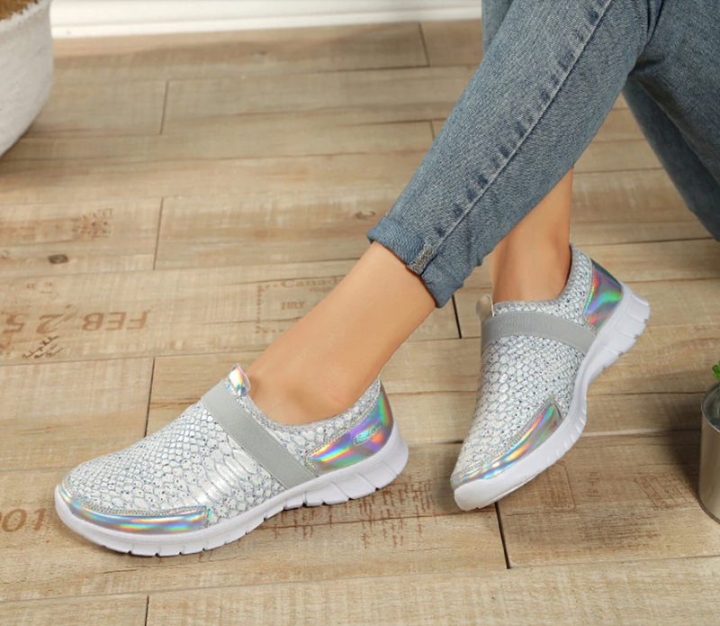 Aina Slip-on Sko Til Kvinder - Sølv
