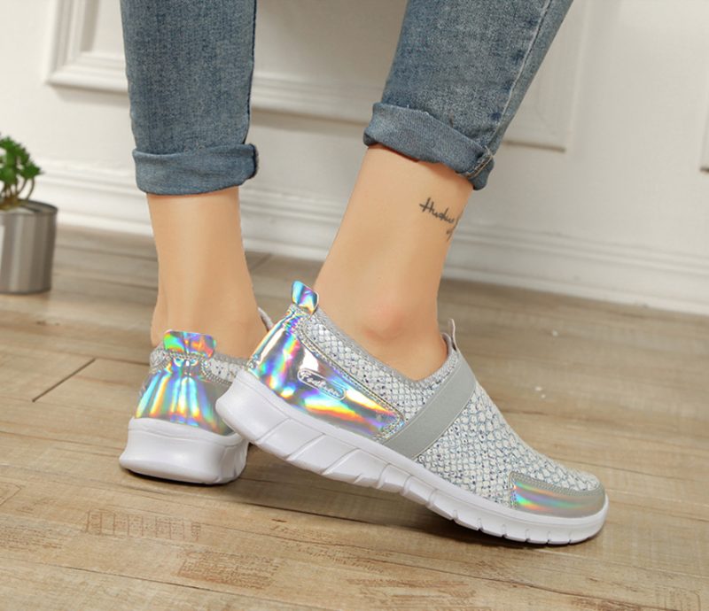 Aina Slip-on Sko Til Kvinder - Sølv
