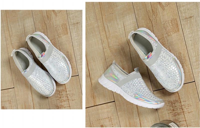 Aina Slip-on Sko Til Kvinder - Sølv