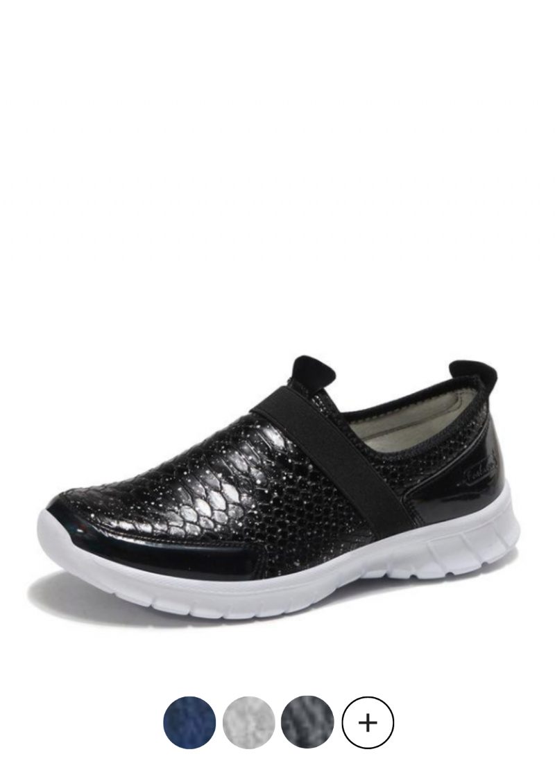 Aina Slip-on Sorte Sko Til Kvinder