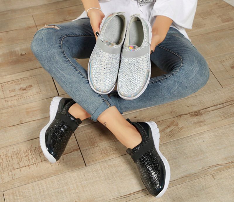 Aina Slip-on Sorte Sko Til Kvinder - Sort