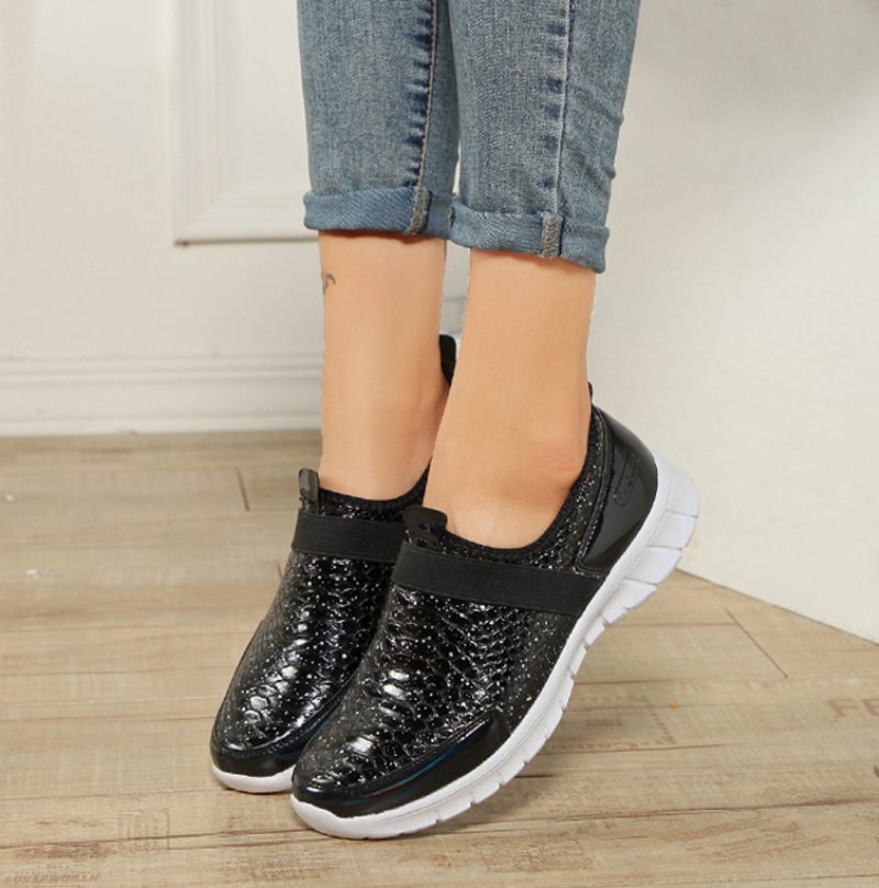 Aina Slip-on Sorte Sko Til Kvinder - Sort