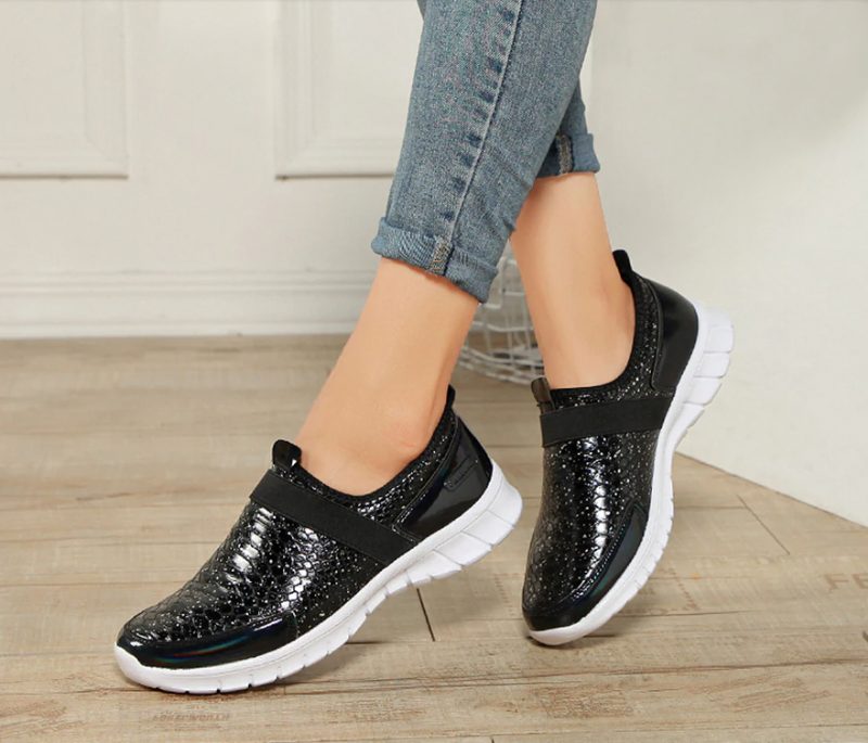 Aina Slip-on Sorte Sko Til Kvinder - Sort