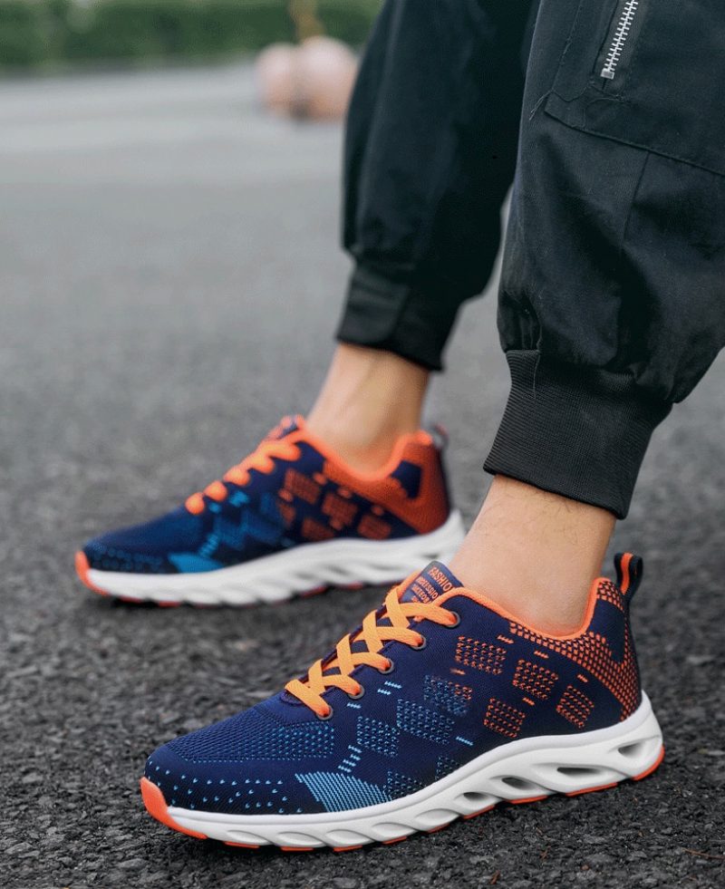 Airon Casual Sneakers Til Mænd - Marineblå