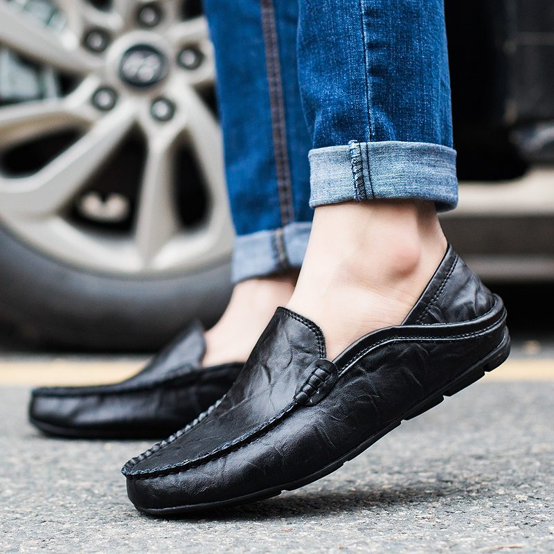 Akon Loafers Fritidssko Til Mænd - Sort