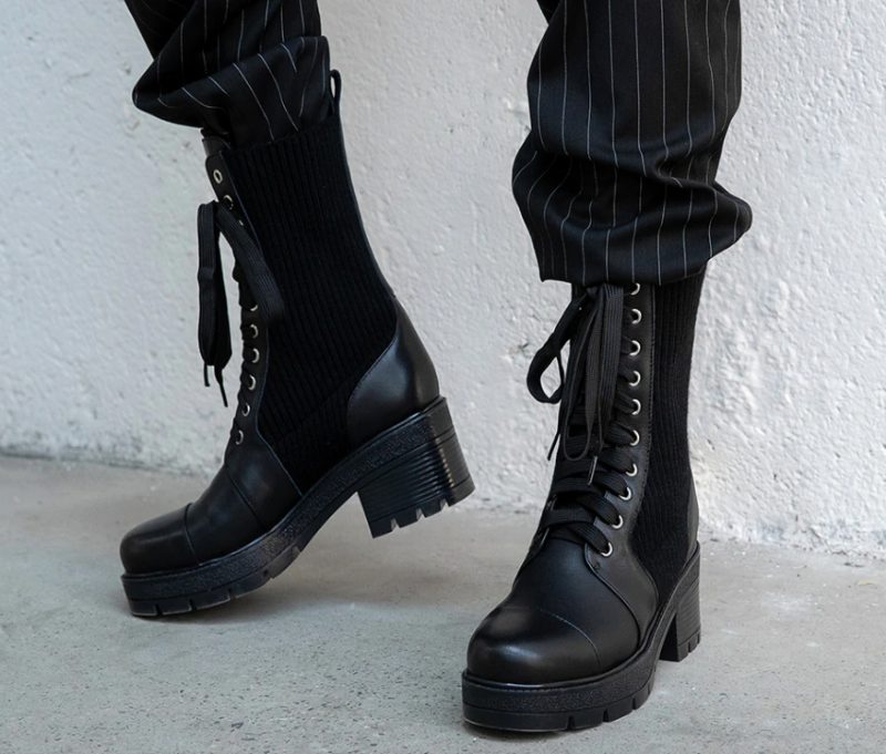 Alana Støvler Mid Calf - Hvid