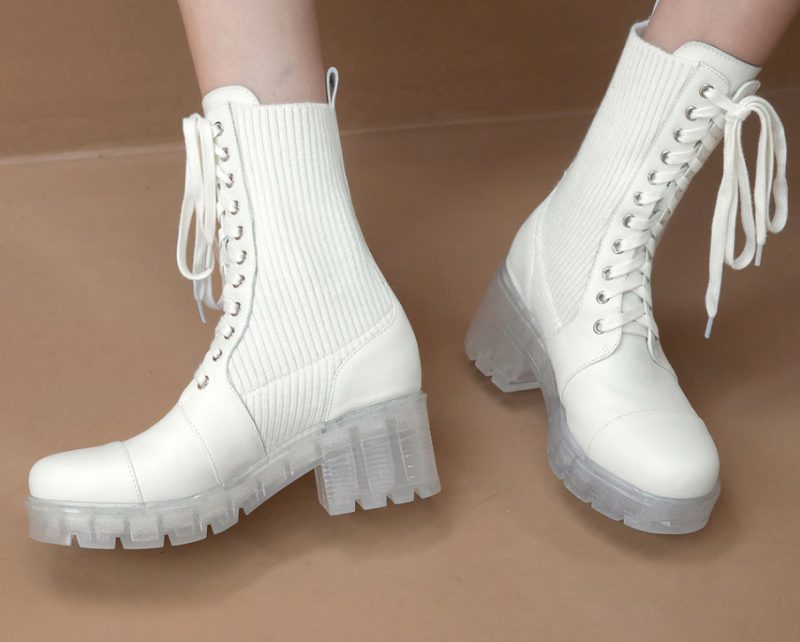 Alana Støvler Mid Calf - Hvid