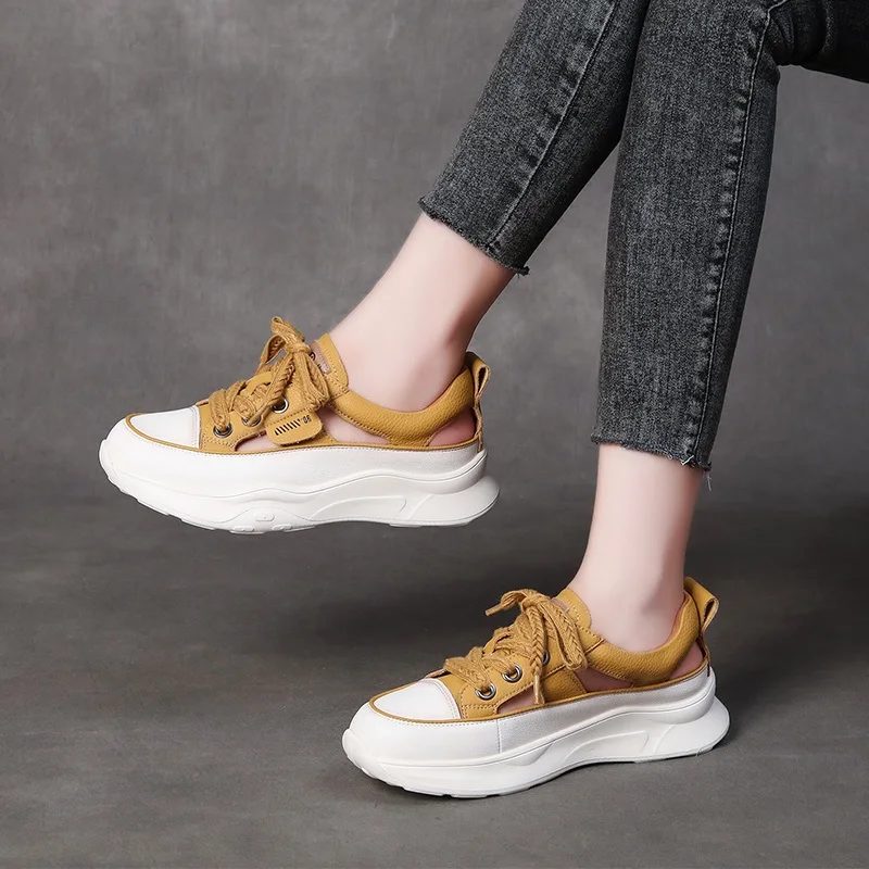 Alba Behagelige Sommersneakers Til Kvinder - Beige