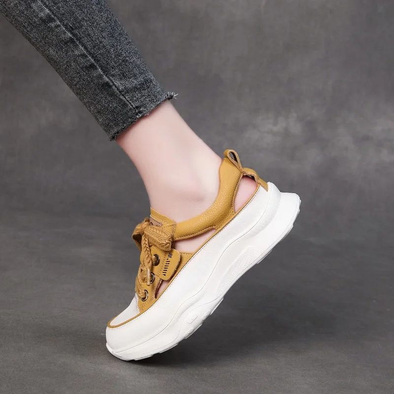Alba Behagelige Sommersneakers Til Kvinder - Beige