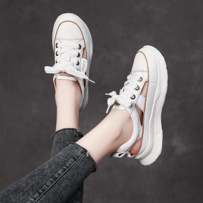 Alba Behagelige Sommersneakers Til Kvinder - Beige