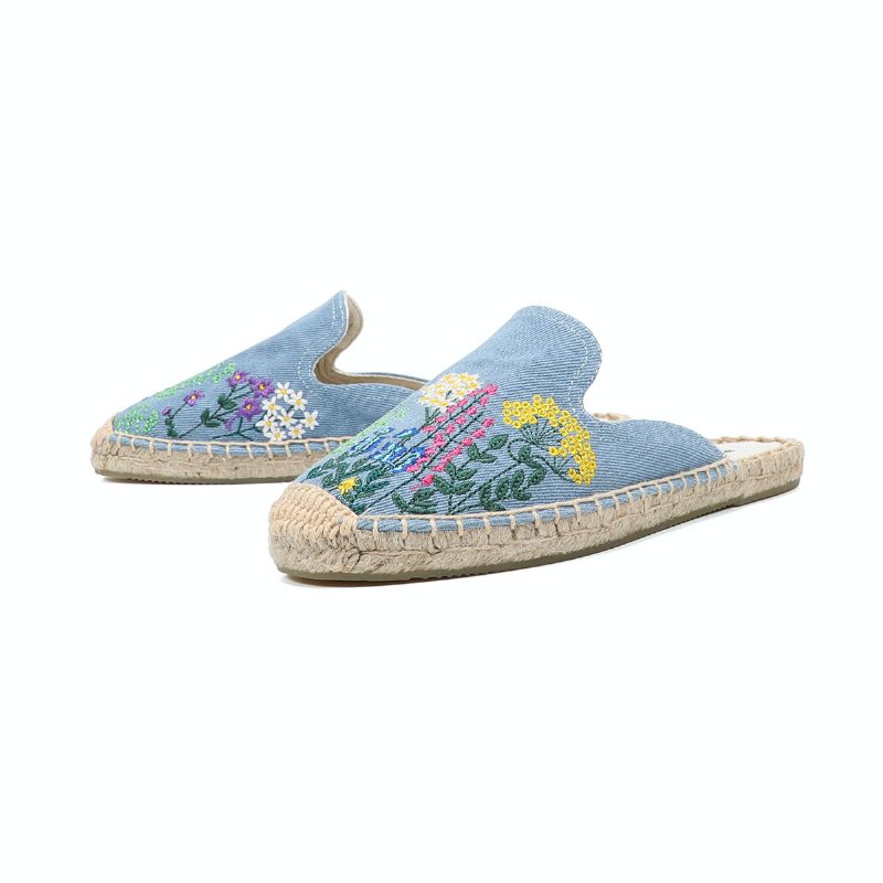 Albani Slip-on Espadrilles Muldyr Til Kvinder - Blå