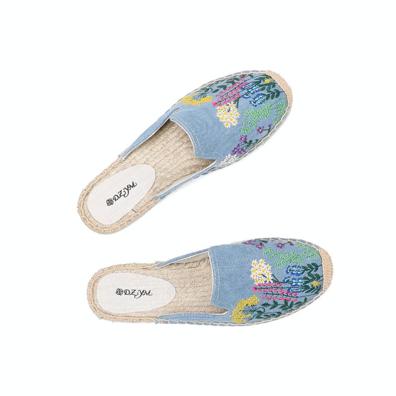 Albani Slip-on Espadrilles Muldyr Til Kvinder - Blå