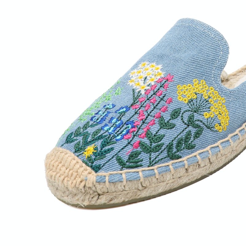 Albani Slip-on Espadrilles Muldyr Til Kvinder - Blå