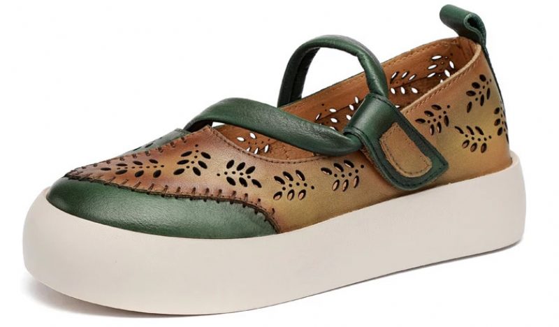 Albany Platform Flade Sko Til Kvinder - Beige