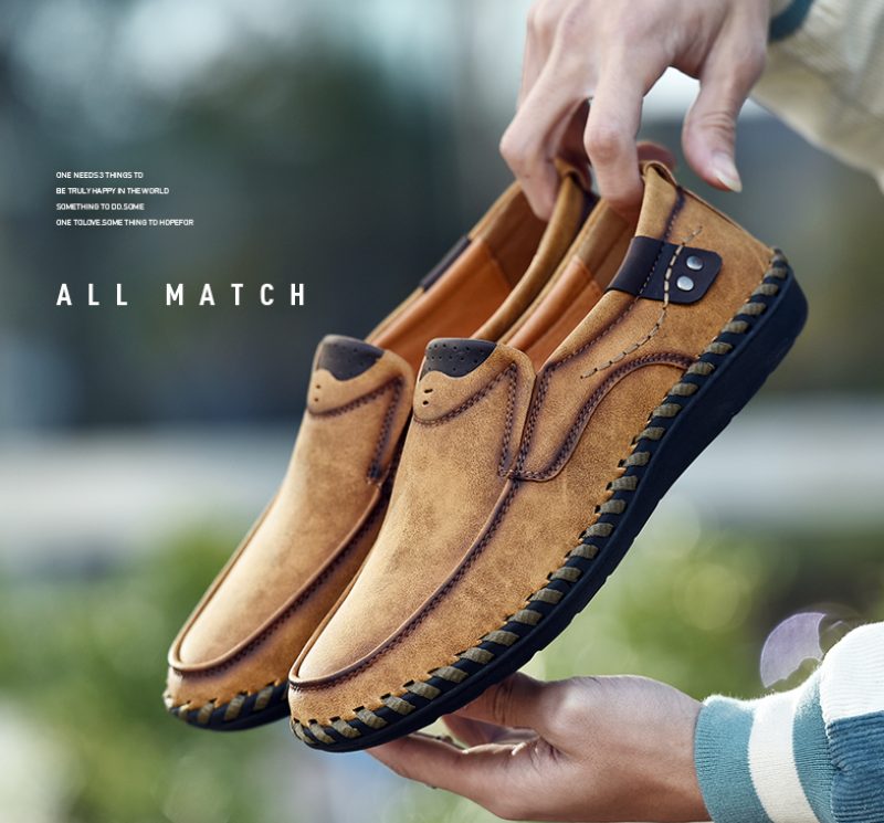Alberth Loafers Fritidssko Til Mænd - Khaki