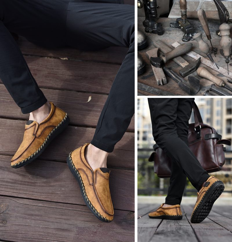 Alberth Loafers Fritidssko Til Mænd - Khaki