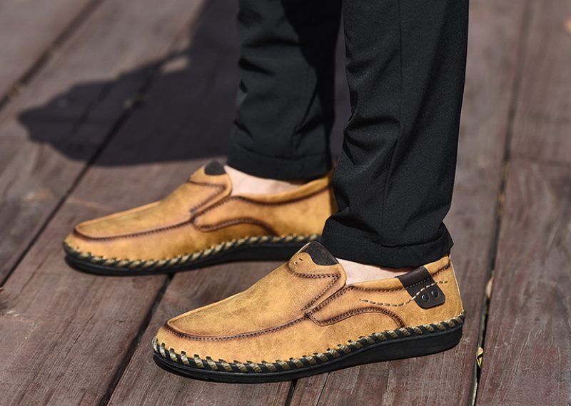 Alberth Loafers Fritidssko Til Mænd - Khaki