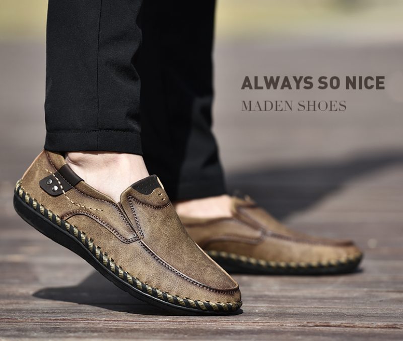 Alberth Loafers Fritidssko Til Mænd - Khaki