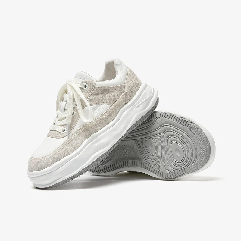 Albornoz Platform Sneaker Til Kvinder - Abrikos