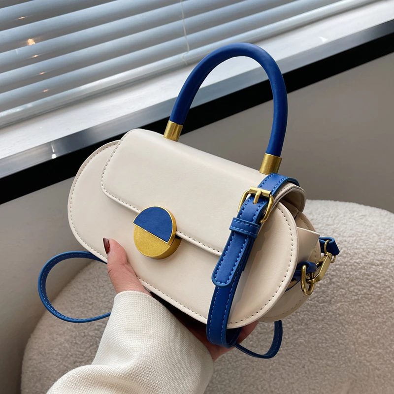 Aldon Skulderhåndtaske I Læder Til Kvinder - Beige