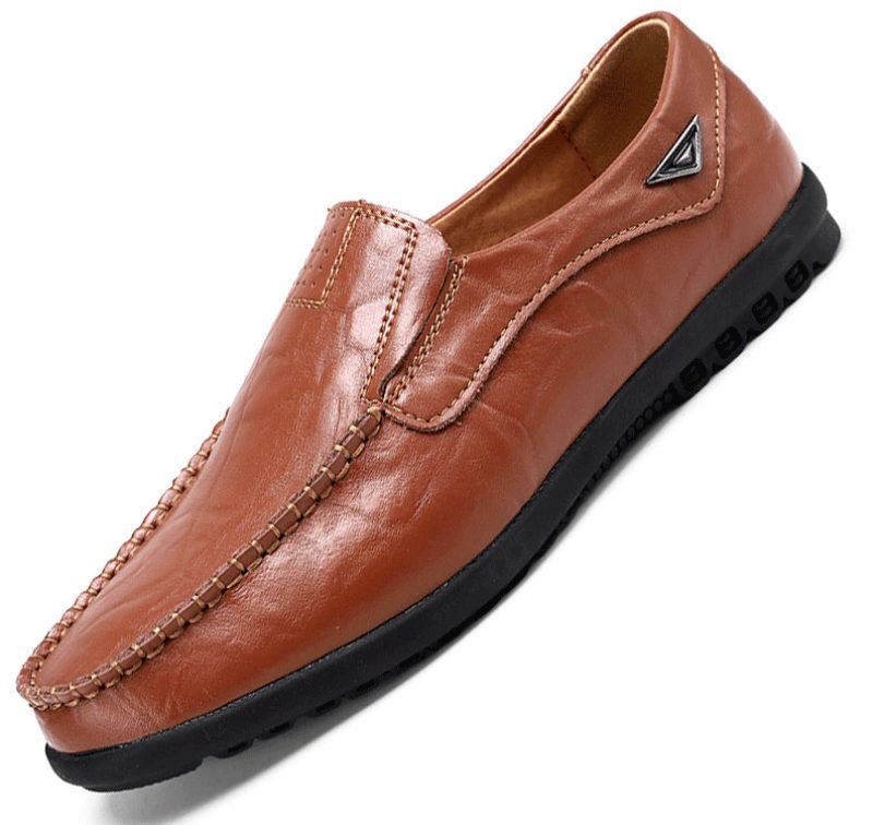 Alei Loafers Dress Sko Til Mænd - Orange