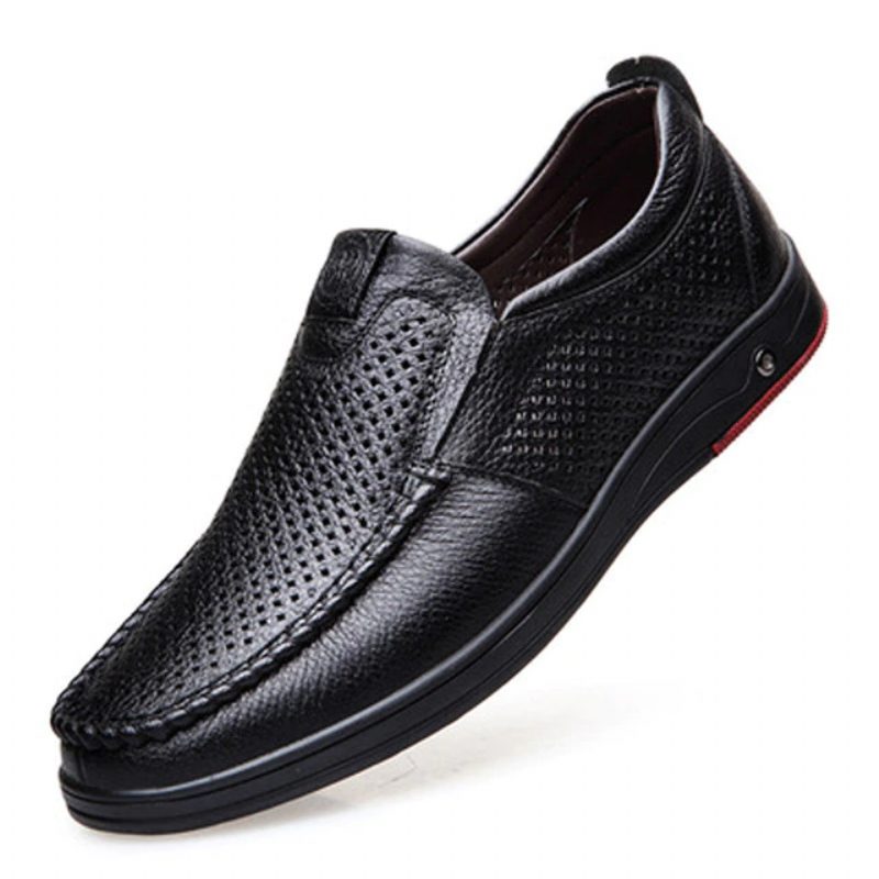 Alevin Loafers Dress Sko Til Mænd - Sort