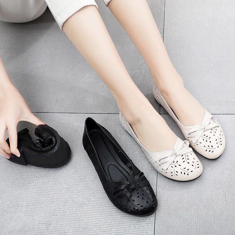 Alexa Slip-on Flade Sko Til Kvinder - Beige
