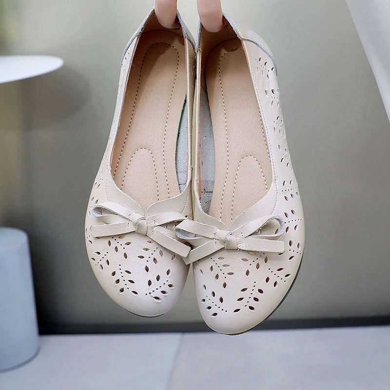 Alexa Slip-on Flade Sko Til Kvinder - Beige