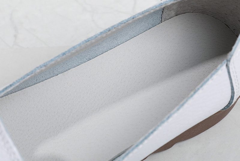 Alfonsina Slip-on Platform Loafer Sko I Læder Til Kvinder - Beige