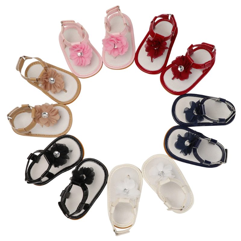 Alicia Babypigers Afslappede Sandal - Bordeauxrød