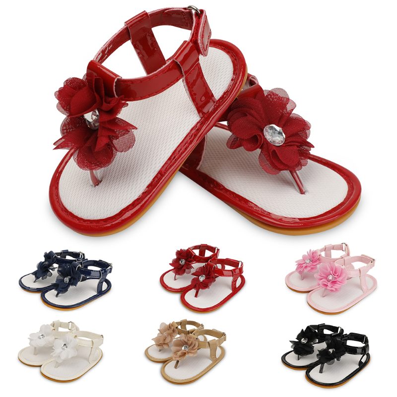 Alicia Babypigers Afslappede Sandal - Bordeauxrød