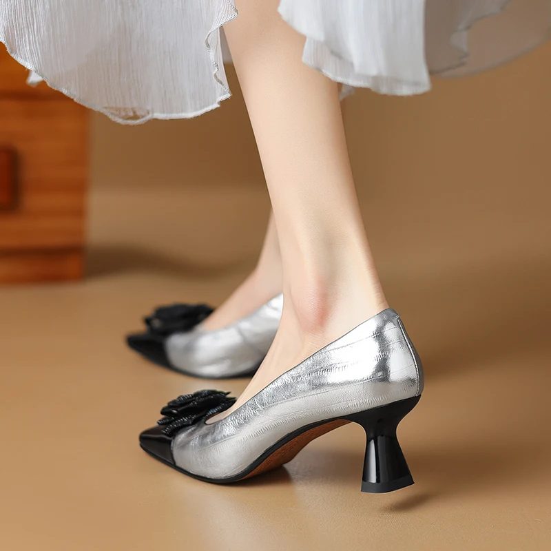 Alina Gorgeous Glitter Rose Pumps Med Høje Hæle - Gylden