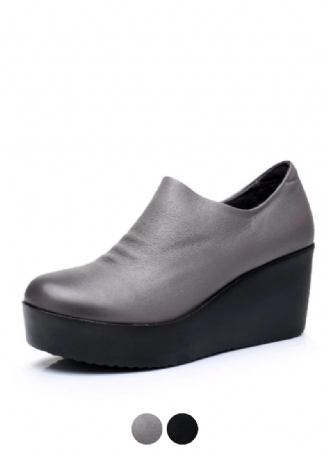 Alix Dame Forår Efterår Slip-on Platform Sko