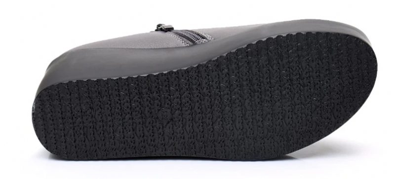 Alix Dame Forår Efterår Slip-on Platform Sko - Grå