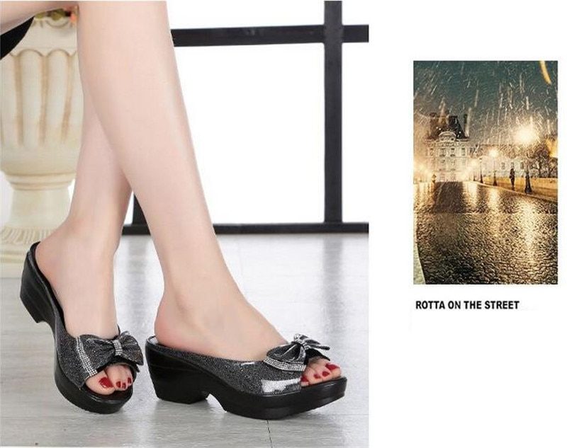 Alix Kvinders Sommer Platform Mules - Sort