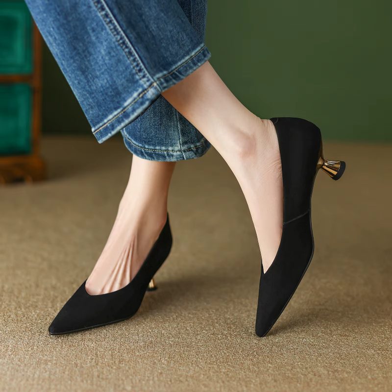 Alle Kvinders Spidse Elegante Pumps - Dyreagtig Print