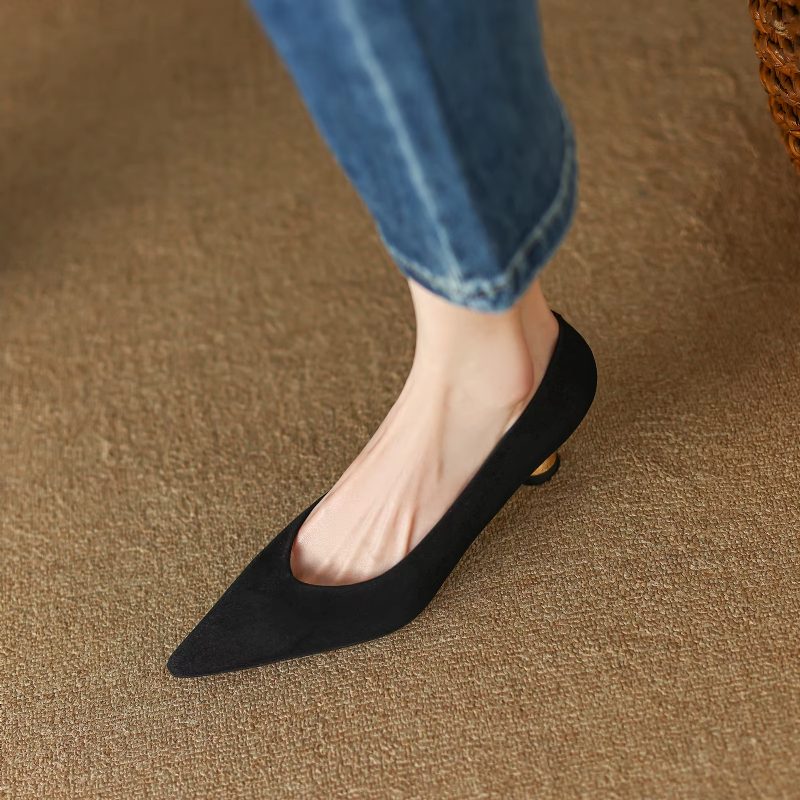 Alle Kvinders Spidse Elegante Pumps - Dyreagtig Print