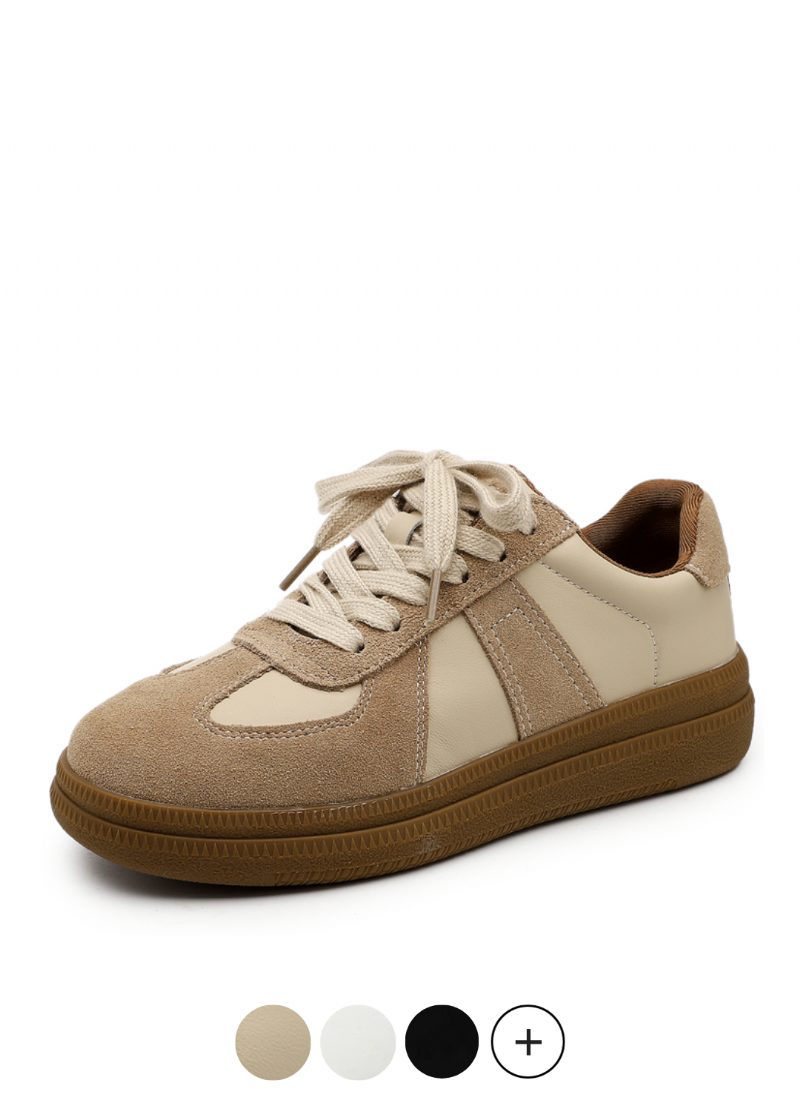 Alma Sneaker I Læder Med Snørebånd Til Kvinder