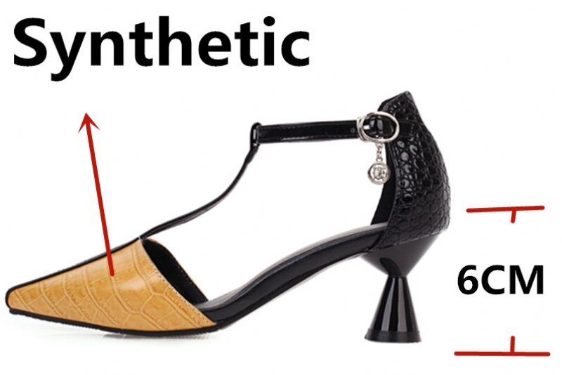 Almeja Retro Fashion Pump Sko Til Kvinder - Gul