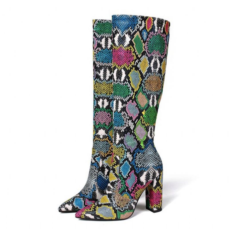 Almendra Boots Knælængde - Slange