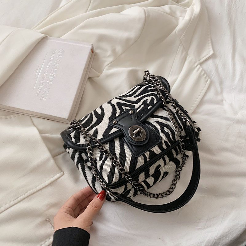 Alora Crossbody-taske Til Kvinder Med Kæde - Stor Sort
