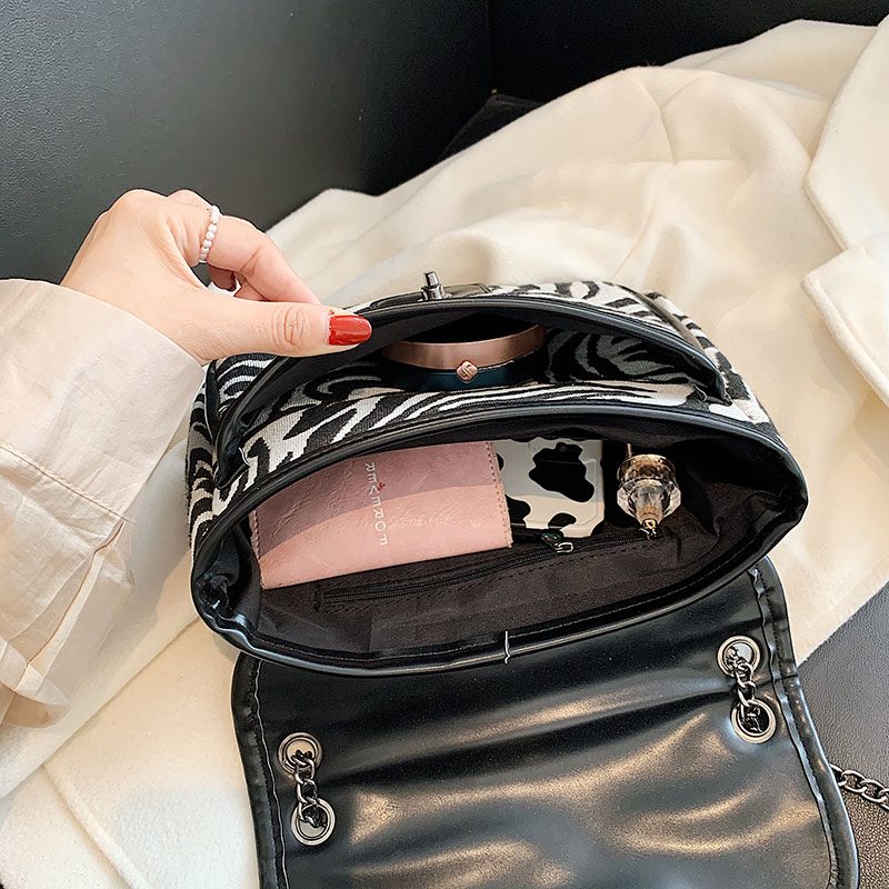 Alora Crossbody-taske Til Kvinder Med Kæde - Stor Sort