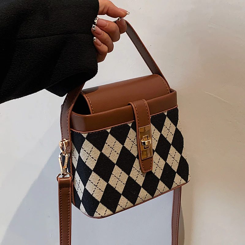 Alpe Mini Læder Crossbody Håndtaske Til Kvinder - Sort