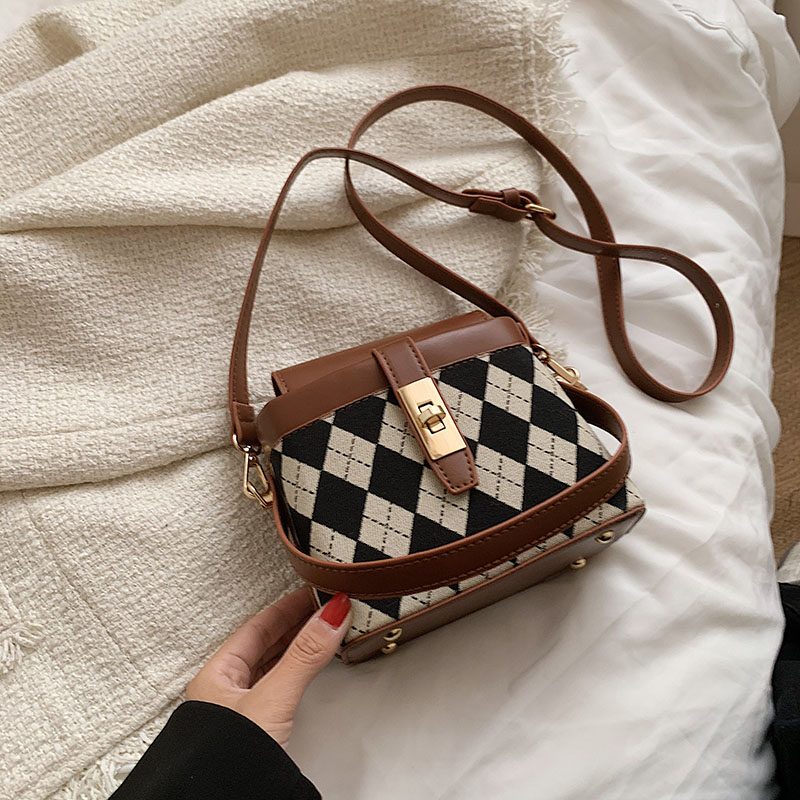 Alpe Mini Læder Crossbody Håndtaske Til Kvinder - Sort